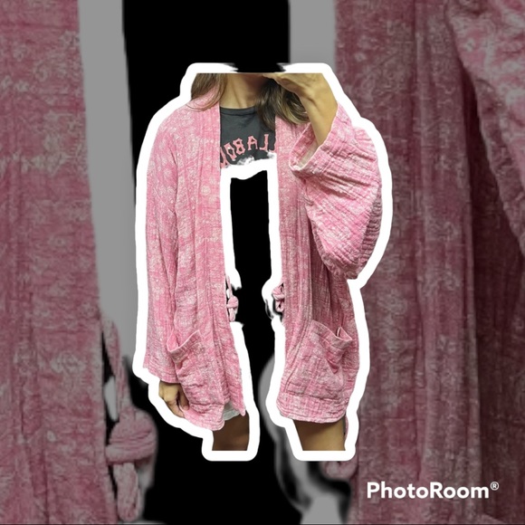 Boho pink cardigan - Picture 5 of 6